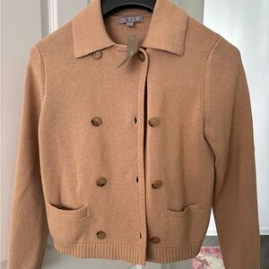 J. Crew Women's Camel Double-Breasted Blazer